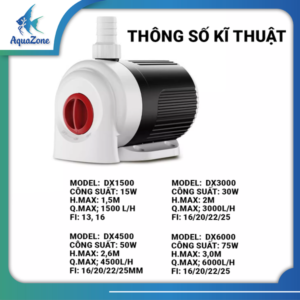 bơm hút đáy, bơm nước hồ cá MBIO điều chỉnh lưu lượng