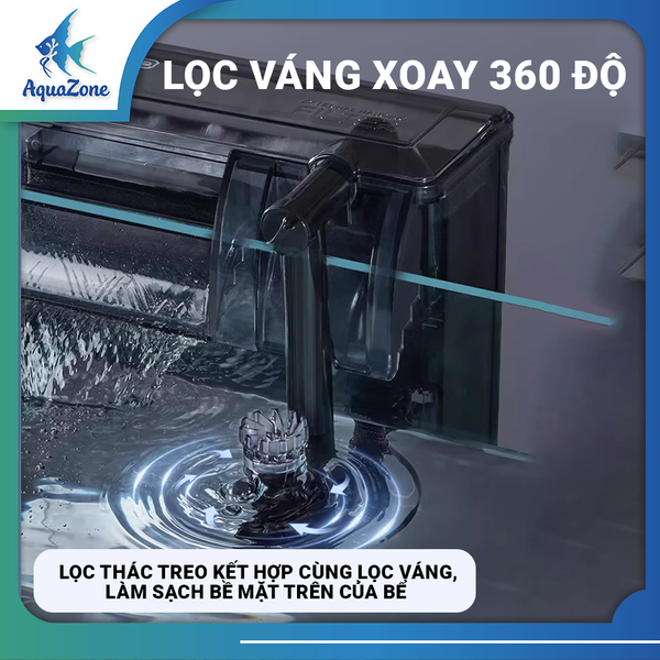 Lọc thác treo YEE cực đại 1000L 1200L, lọc treo khoang lọc lớn, có sẵn vật liệu lọc
