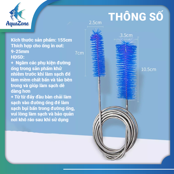 Dây chà ống in out Voonline 2 đầu dễ dàng vệ sinh ống