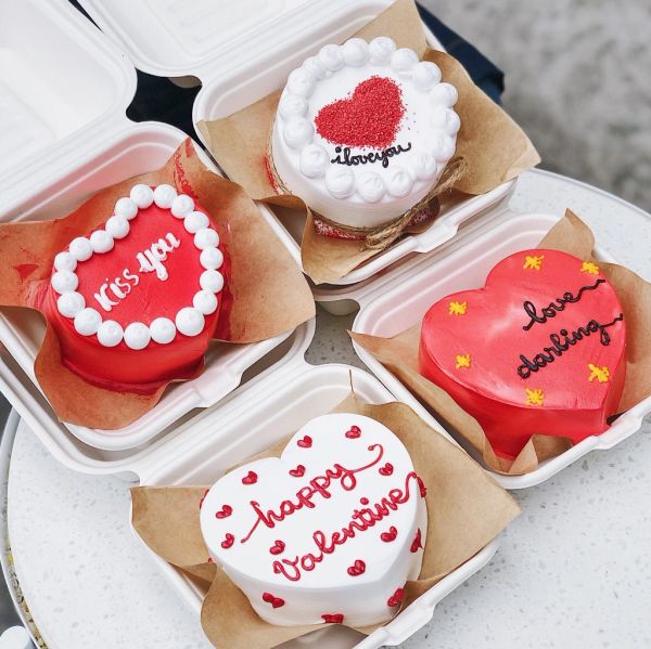 Bánh kem chúc mừng Valentine Day