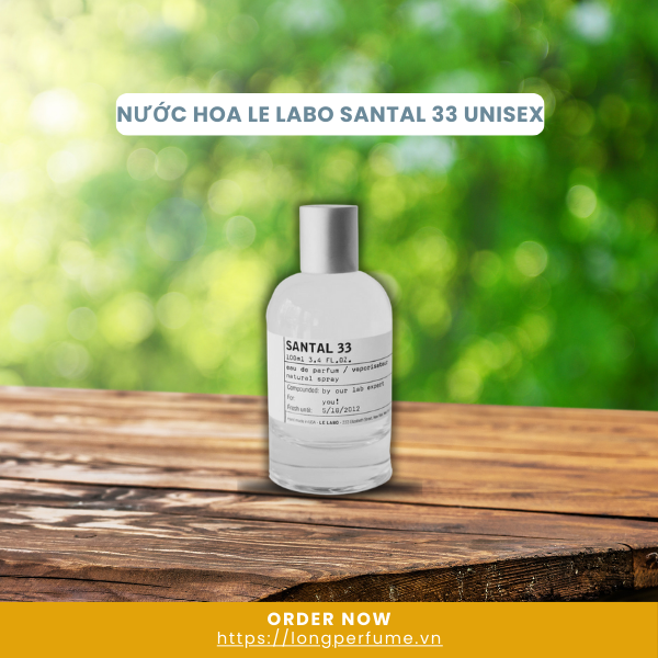 Nước hoa Le Labo Santal 33 Unisex cá tính, ấm nồng