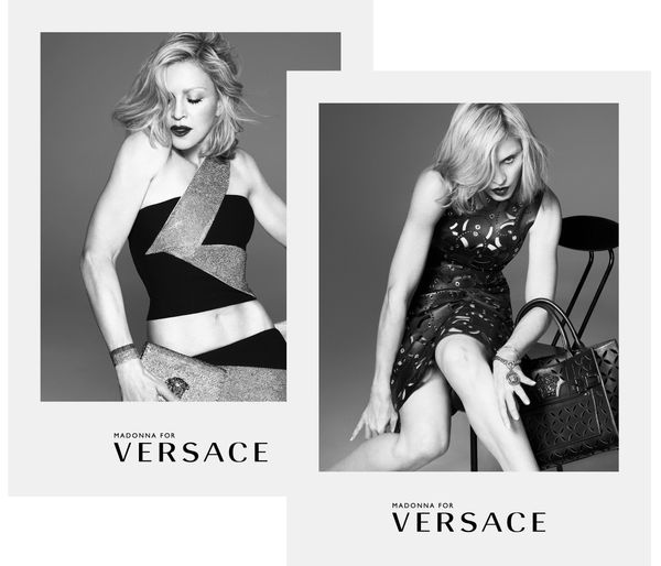 Madonna diện những bộ cánh đến từ thương hiệu Versace