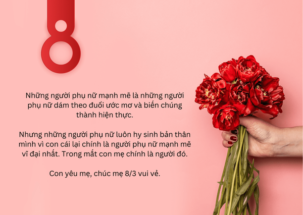 STT hay 8/3 về mẹ