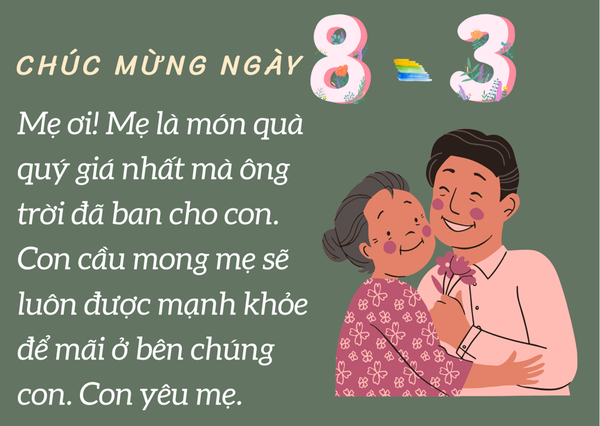 lời chúc mẹ 8/3