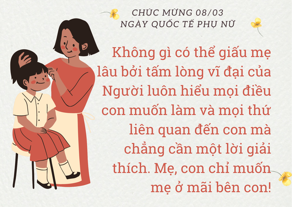 lời chúc mẹ 8/3