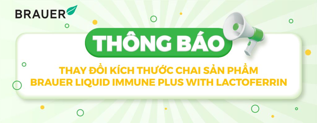 THÔNG BÁO THAY ĐỔI KÍCH THƯỚC CHAI SẢN PHẨM LIQUID IMMUNE PLUS WITH LACTOFERRIN