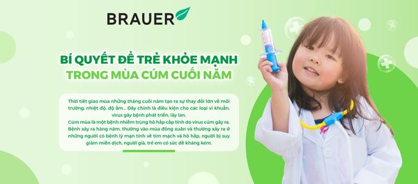 BÍ QUYẾT ĐỂ TRẺ KHỎE MẠNH TRONG MÙA CÚM CUỐI NĂM