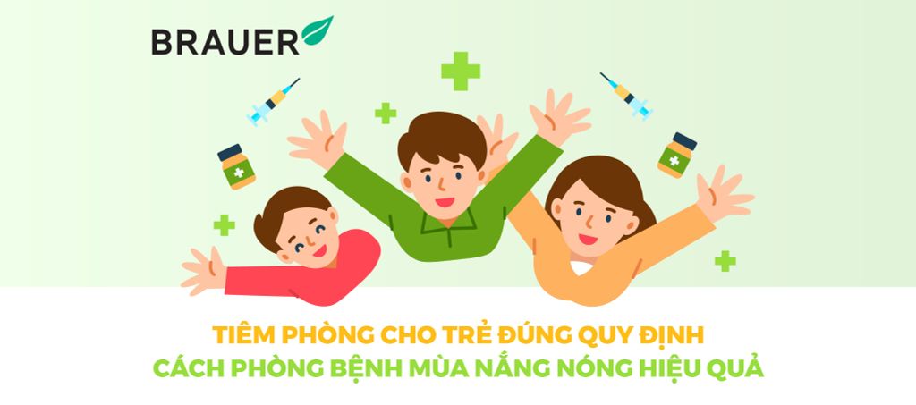 TIÊM PHÒNG CHO TRẺ ĐÚNG QUY ĐỊNH - CÁCH PHÒNG BỆNH MÙA NẮNG NÓNG HIỆU QUẢ