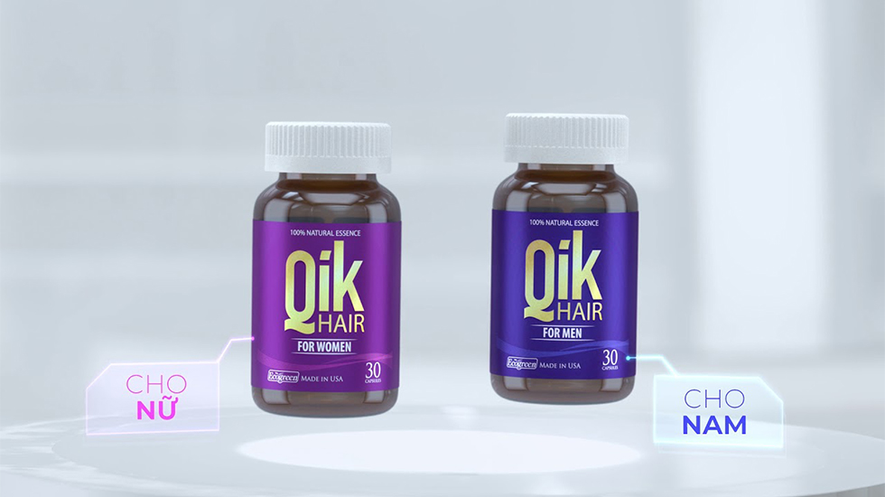 Qik Hair For Men kích thích mọc tóc dành cho nam hộp 30 viên   022023Nhathuocankhangcom