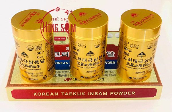 Tác dụng của bột thái cực sâm Deadong Hàn Quốc đối với sức khỏe.