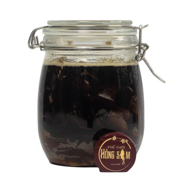 Lọ Nhung Hươu ngâm mật ong rừng nguyên chất 750ml