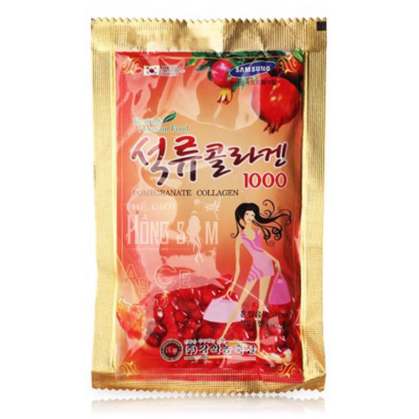 Hình ảnh nước ép lựu Collagen Kanghwa hộp 30 gói * 80ml chính hãng Hàn Quốc