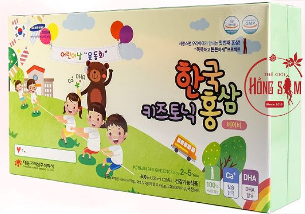 Nước hồng sâm baby Deadong (2-5 tuổi) hộp 30 gói * 20ml chính hãng Hàn Quốc