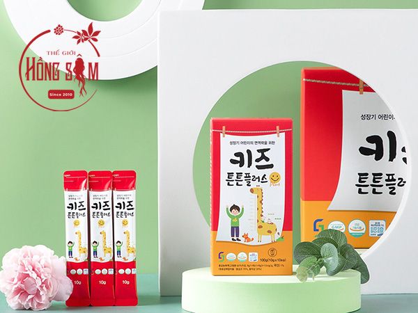 Hình ảnh nước hồng sâm cho trẻ em Daesan hộp 3 gói * 10ml chính hãng Hàn Quốc.