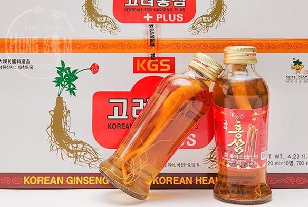 Nước hồng sâm có củ KGS chính hãng Hàn Quốc.
