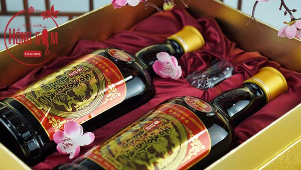 Hình ảnh hộp 2 chai nước hồng sâm đông trùng hạ thảo Daesan Hàn Quốc tại Shop