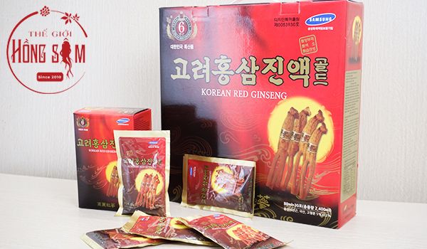 Nước hồng sâm KangHwa hộp 30 gói x 80ml chính hãng Hàn Quốc - Hình ảnh: Thế Giới Hồng Sâm