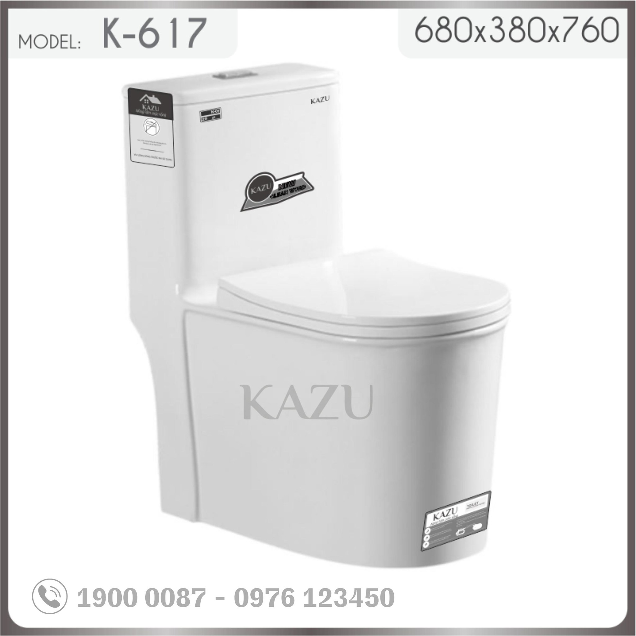 Bồn cầu khối KAZU K-617