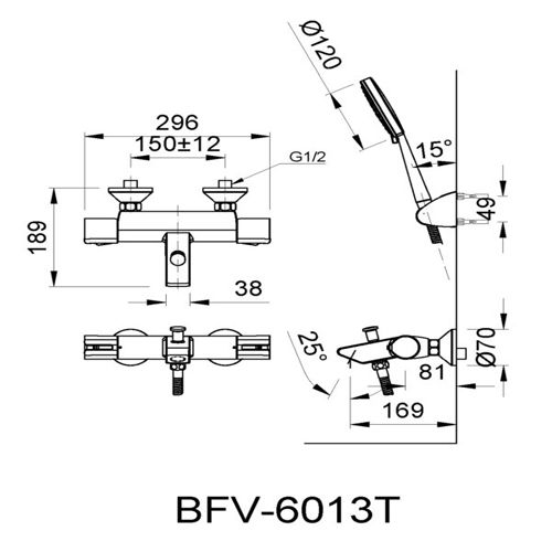 Sen Tắm Nhiệt Độ INAX BFV-6013T Nhật Bản