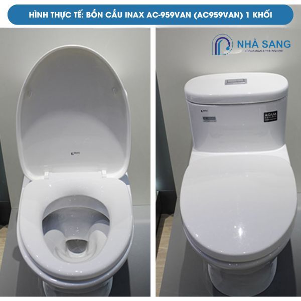 Hình ảnh thực tế bồn cầu 1 khối INAX AC-959VAN