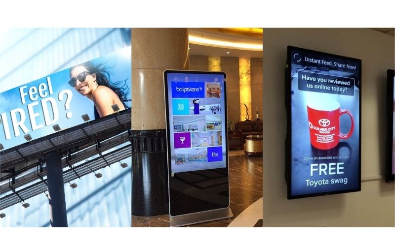 vị trí lắp đặt màn hình quảng cáo