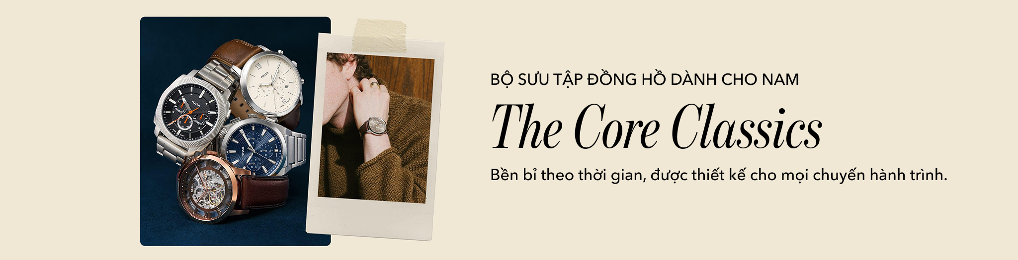 Đồng hồ nam Fossil chính hãng, trả góp 0% kèm ưu đãi hấp dẫn