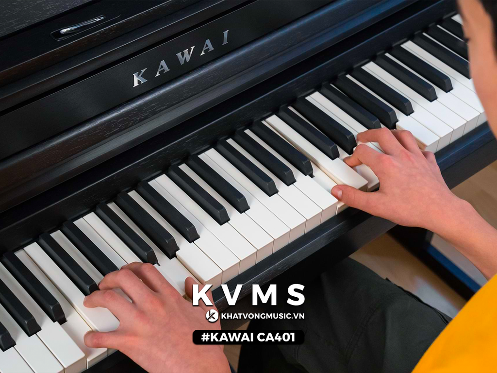 KAWAI CA401 Hệ phím gỗ  Feel Compact trên | Khát Vọng Music Center