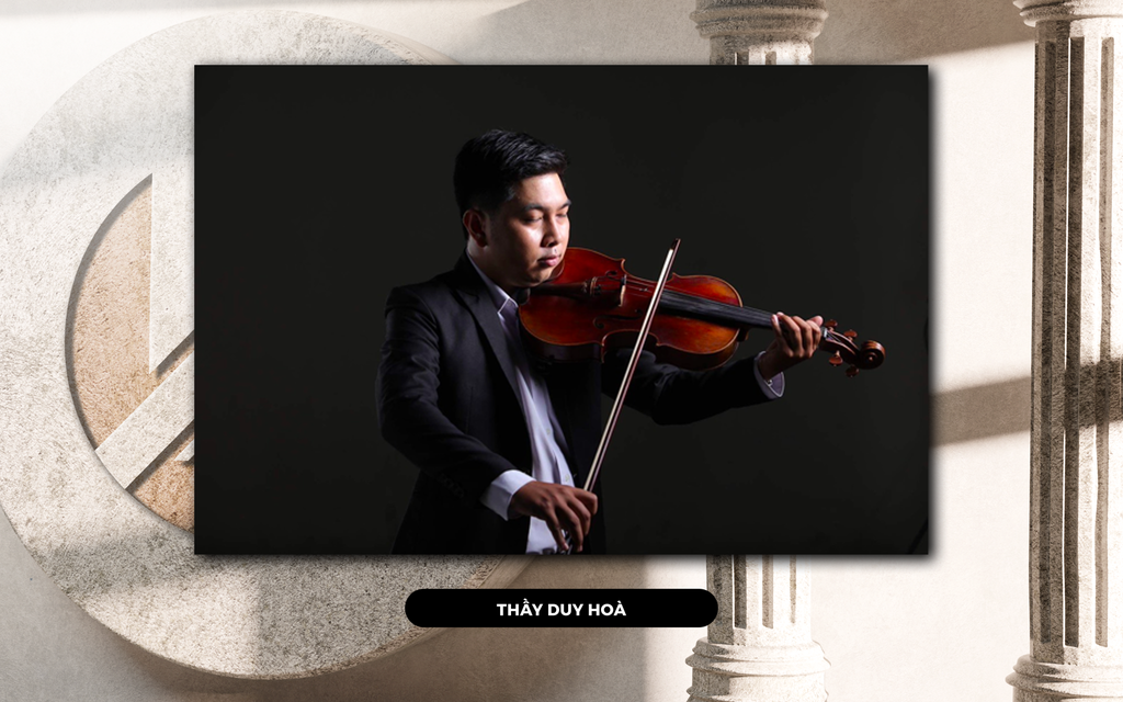 Gíao viên khoá học violin cho người mới bắt đầu - Khát Vọng Music