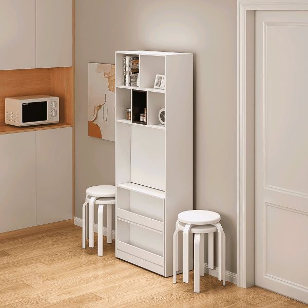 bàn ăn kèm kệ tủ