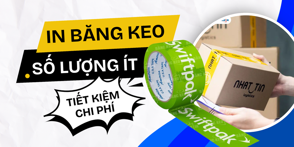 ĐẶT IN BĂNG KEO LOGO SỐ LƯỢNG ÍT - TIẾT KIỆM CHI PHÍ TẠI SMART BEE