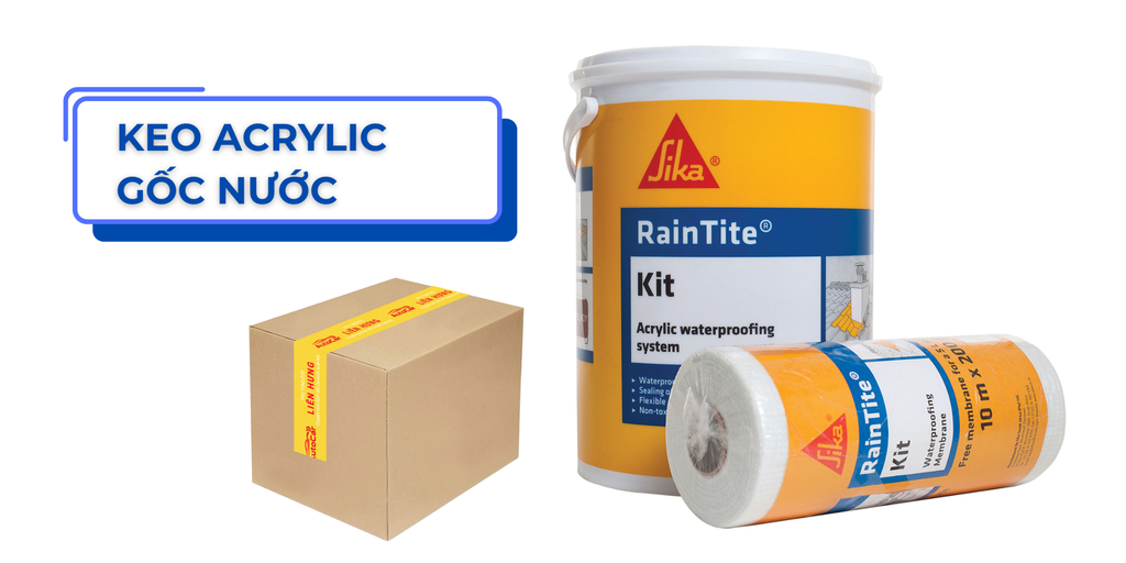 Keo Acrylic gốc nước là gì? Vai trò trong sản xuất băng keo in