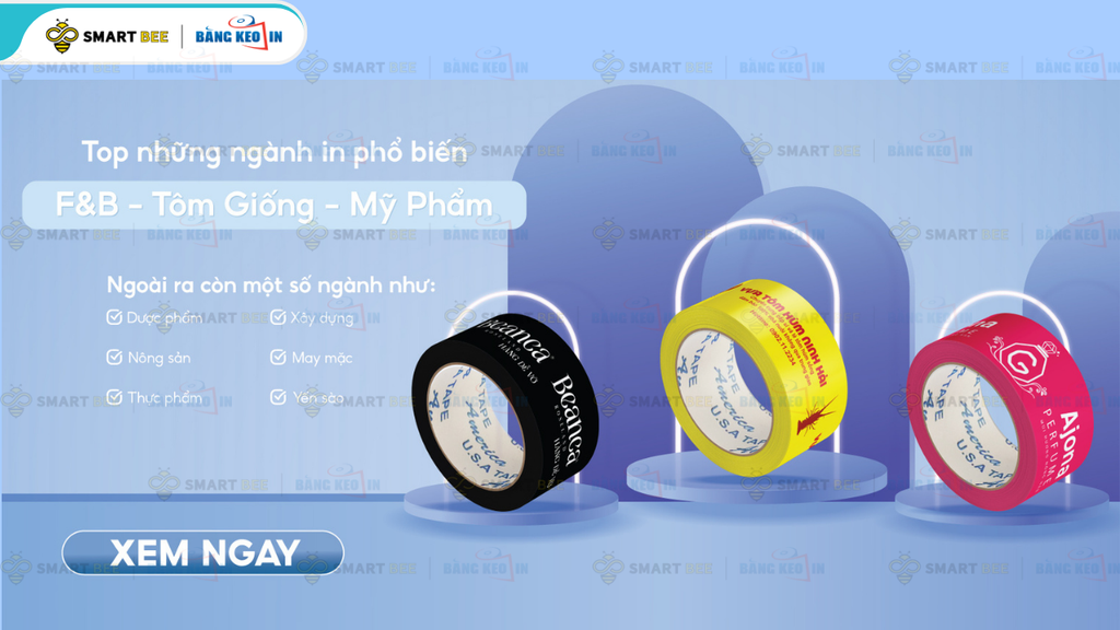 Công ty in Băng keo uy tín tại TP HCM - Sản xuất Băng keo in chữ, logo