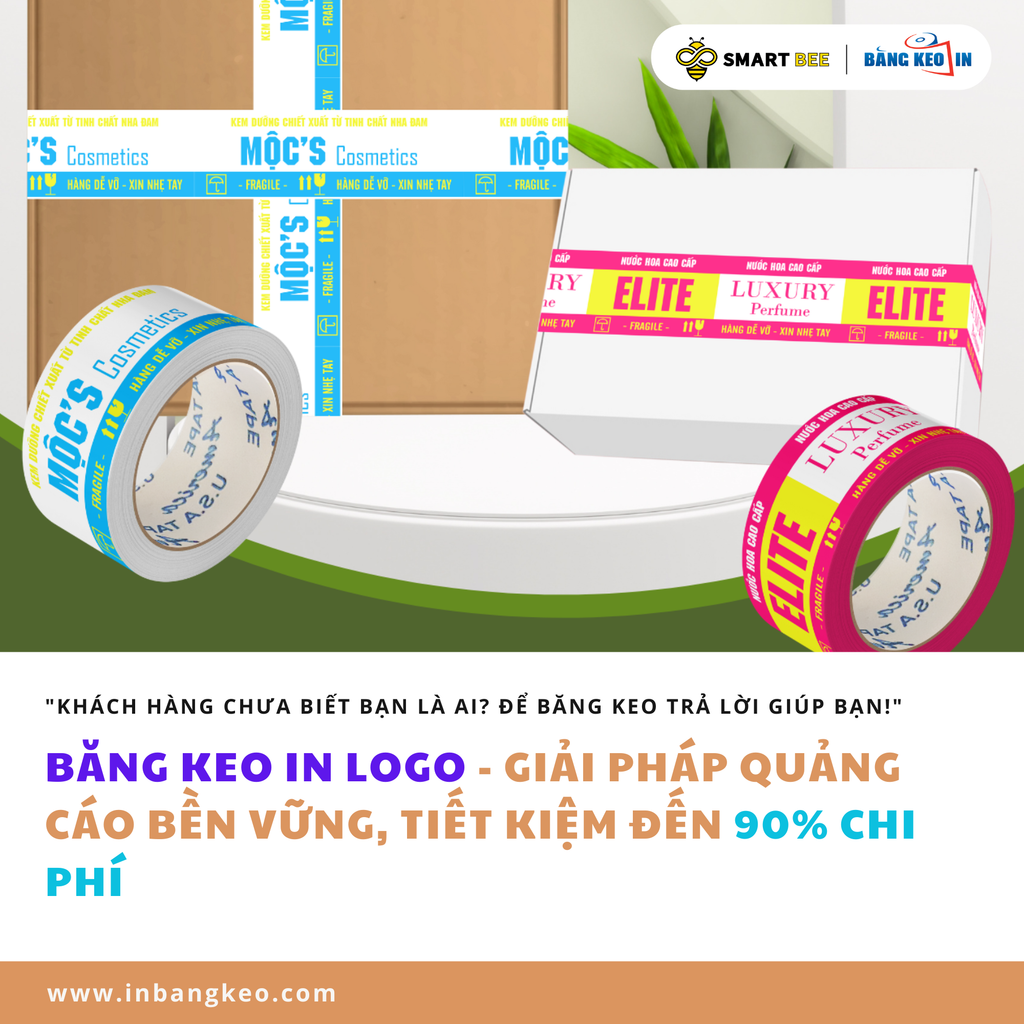 TẠI SAO NÊN CHỌN BĂNG KEO IN LOGO CHO QUẢNG BÁ THƯƠNG HIỆU?