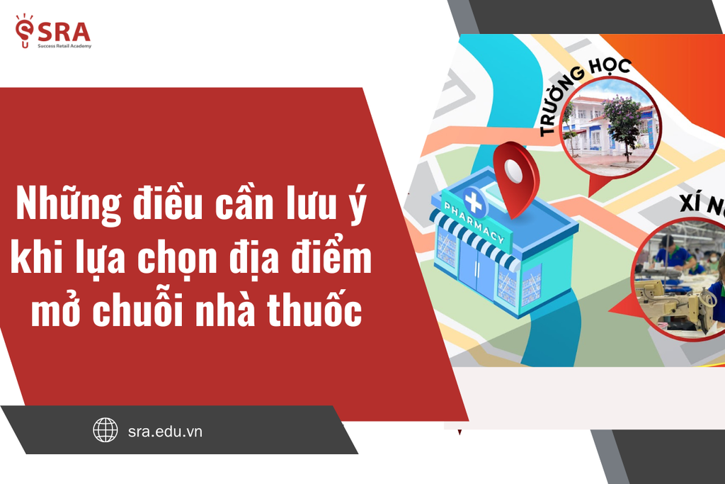 Những điều cần lưu ý khi lựa chọn địa điểm mở chuỗi nhà thuốc