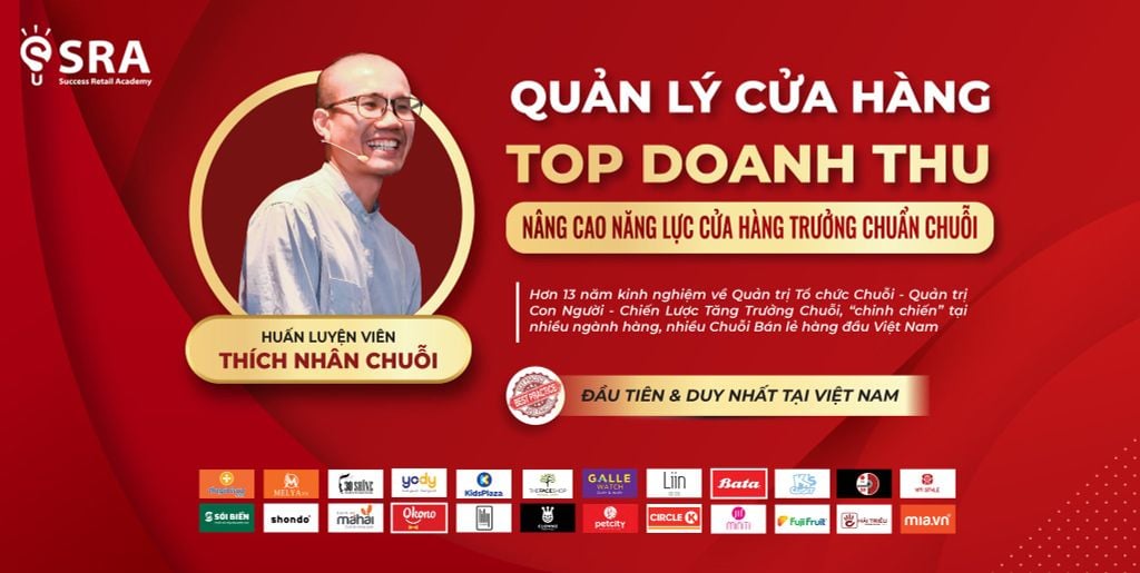 Quản lý cửa hàng đạt TOP DOANH THU Nâng cao năng lực & Chủ Động của đội ngũ Cửa Hàng Trưởng