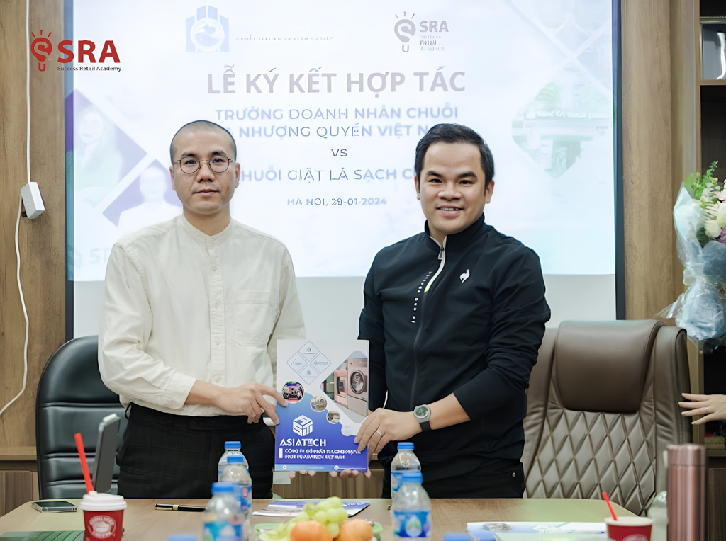 Trường Doanh Nhân Bán Lẻ & Nhượng Quyền Việt Nam (SRA) ký kết hợp tác chiến lược với Giặt Là Sạch Cộng