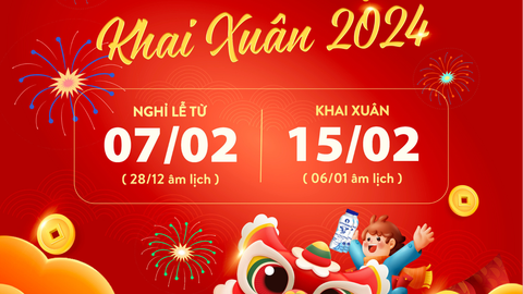 🧧 THÔNG BÁO LỊCH KHAI XUÂN 2024 🧧