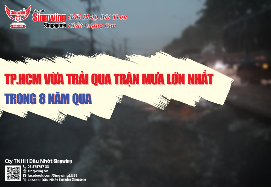 TP. HCM VỪA TRẢI QUA TRẬN MƯA LỚN NHẤT TRONG 8 NĂM QUA