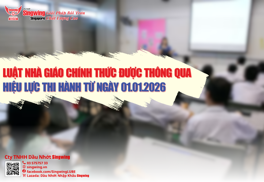 LUẬT NHÀ GIÁO CHÍNH THỨC ĐƯỢC THÔNG QUA, HIỆU LỰC THI HÀNH TỪ NGÀY 01.01.2026