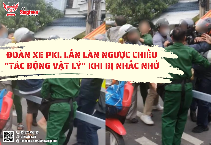 ĐOÀN XE PKL LẤN LÀN NGƯỢC CHIỀU,
