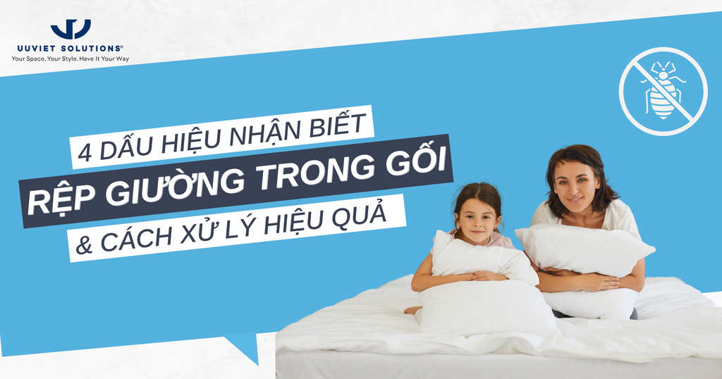 4 DẤU HIỆU NHẬN BIẾT RỆP GIƯỜNG TRONG GỐI VÀ CÁCH XỬ LÝ HIỆU QUẢ