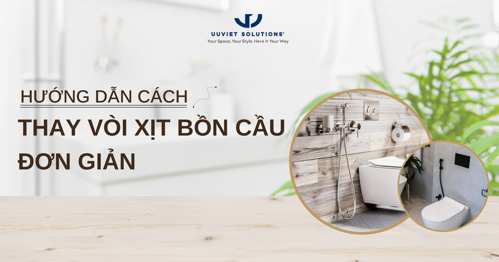 HƯỚNG DẪN CÁCH THAY VÒI XỊT BỒN CẦU ĐƠN GIẢN