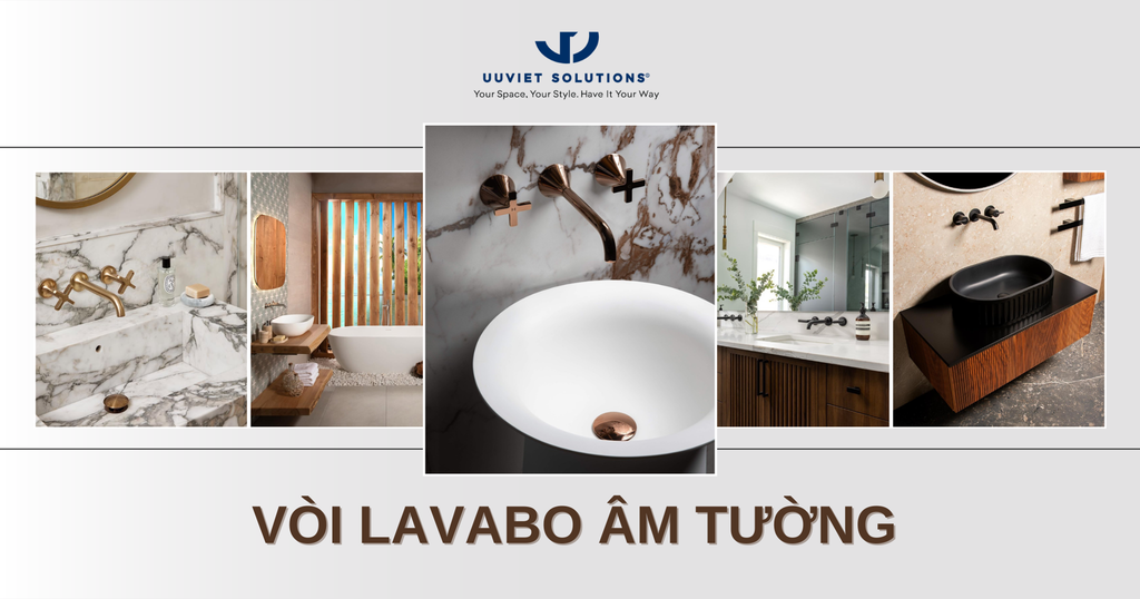 VÒI LAVABO ÂM TƯỜNG – GIẢI PHÁP TIẾT KIỆM KHÔNG GIAN CHO PHÒNG TẮM HIỆN ĐẠI
