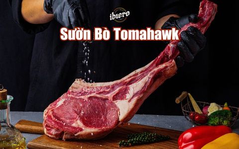 Thưởng thức Sườn Bò Tomahawk hảo hạng từ iBiero