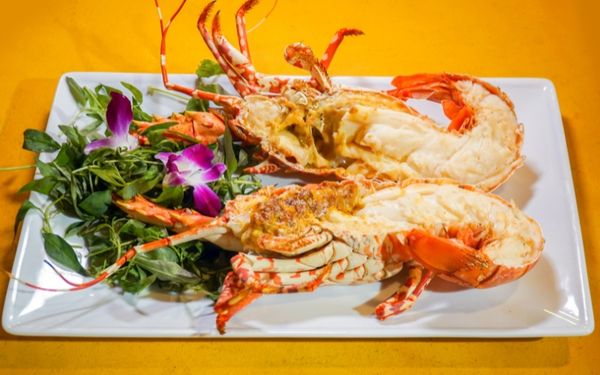 Tôm hùm bông hấp tại Sen Đại Việt