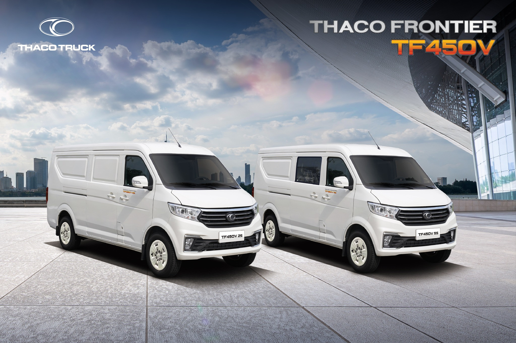 xe tải van 5 chỗ ngồi thaco frontier tf450