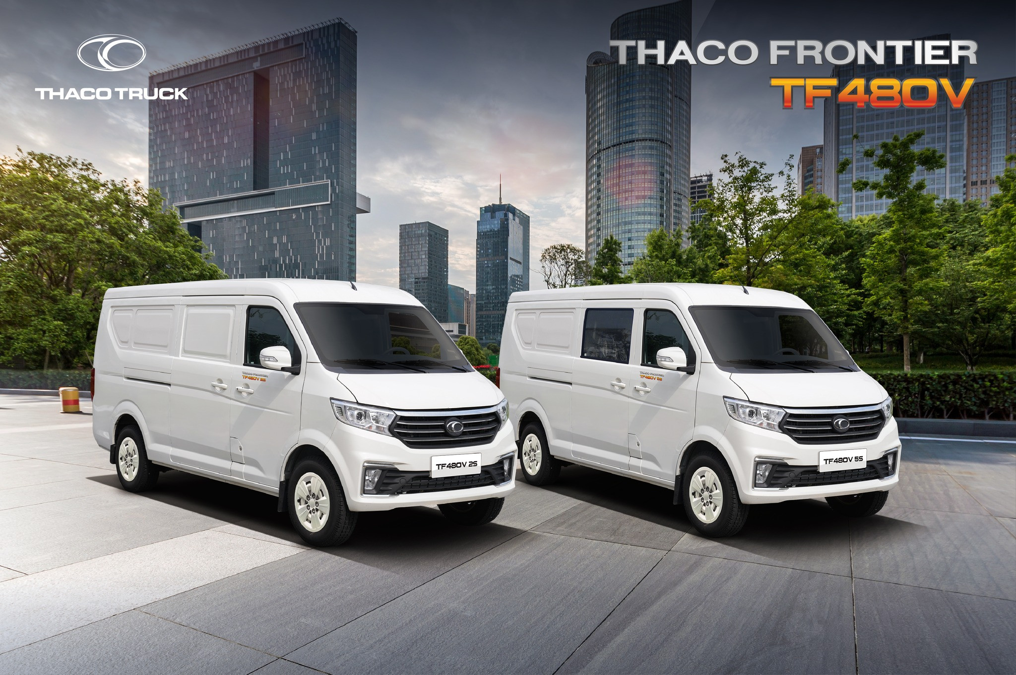 xe tải van 5 chỗ ngồi thaco frontier tf480v
