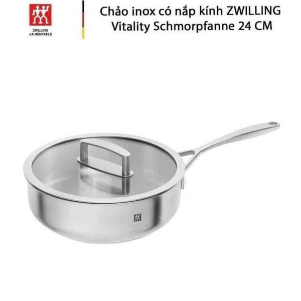 Chảo inox Zwilling Twin Classic Schmorpfanne 24cm