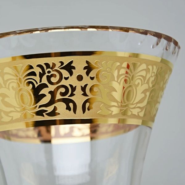 Lọ hoa bó mạ khảm vàng Ales Zverina Romantic 35.5cm