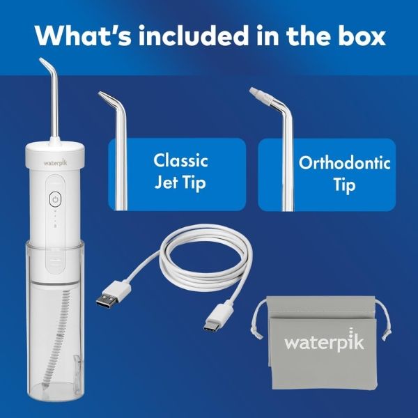 Máy Tăm Nước Waterpik Cordless Slide WF16 đã được chứng minh là mang lại sự kết hợp hiệu quả giữa áp suất nước và xung động